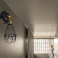 Frendorf | Gegoten ijzeren draadbescherming wandverlichting boerderij stijl 1 bol restaurant draaibare scone lamp in zwart/bronze