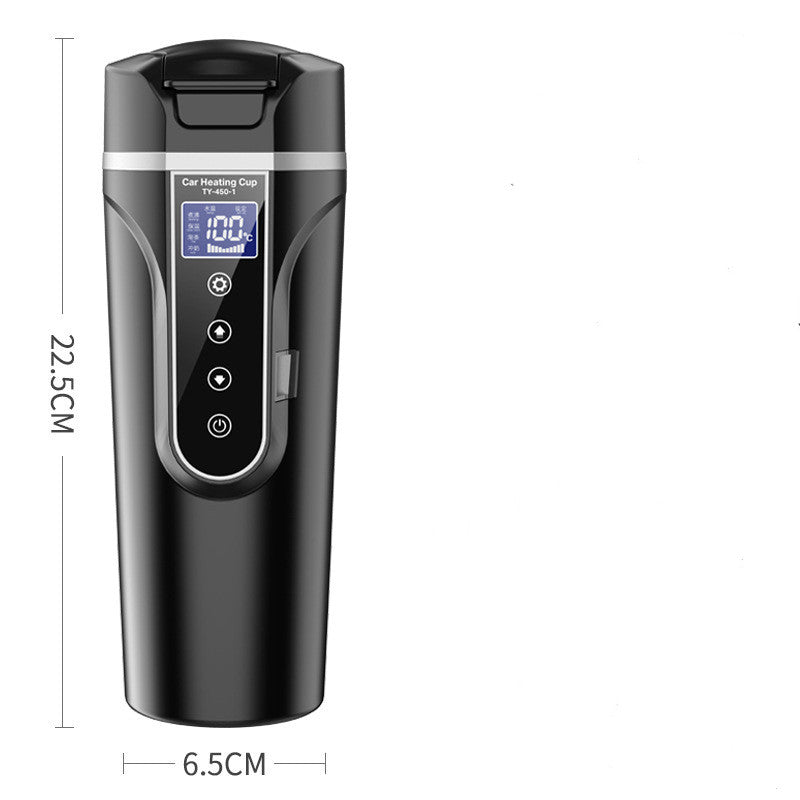 Frendorf | Tragbare Autoflasche Smart Touch Digitalanzeige Isolierbecher Home Travelling Heizbecher Wasserflasche