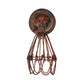 Frendorf | Gegoten ijzeren draadbescherming wandverlichting boerderij stijl 1 bol restaurant draaibare scone lamp in zwart/bronze