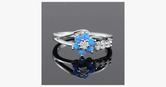 Frendorf | Blumen Feuer Opal Ring