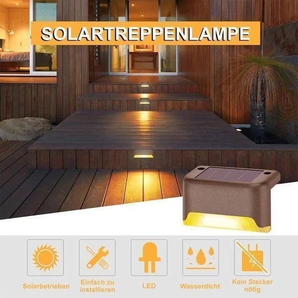 Solarbetriebene Terrassenbeleuchtung für den Außenbereich