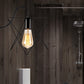 Frendorf | Schwarze 1 Kopf Wandlampe Vintage Industrial Metall Flasche/Rechteckige Wandleuchte Wandlampe mit Drahtgestell für Café