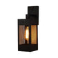 Frendorf | 1 Licht Wandleuchte met Rechthoekig Gaas Metaal Shade Vintage Stijl Binnen Wandlamp Licht in Zwart