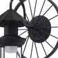 Frendorf | Zwarte/Bronzen Lantaarn Wandlamp Vintage Industrieel Metaal 1 Verlichting Restaurant Wandlamp met Wieldecoratie