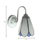 Frendorf | Lily Wandlamp 1 Kop Wit Glas Tiffany Muur Gemonteerd Licht voor Slaapkamer