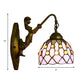Frendorf | Vintage Dome Wandlamp Gecombineerd Glas Één Licht Mini Wandlamp in Messing
