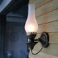 Frendorf | Vase Courtyard Wandverlichting Industriële Textuur Wit / Doorzichtig / Geel Kraakglas 1 Lamp Zwarte Wandlamp