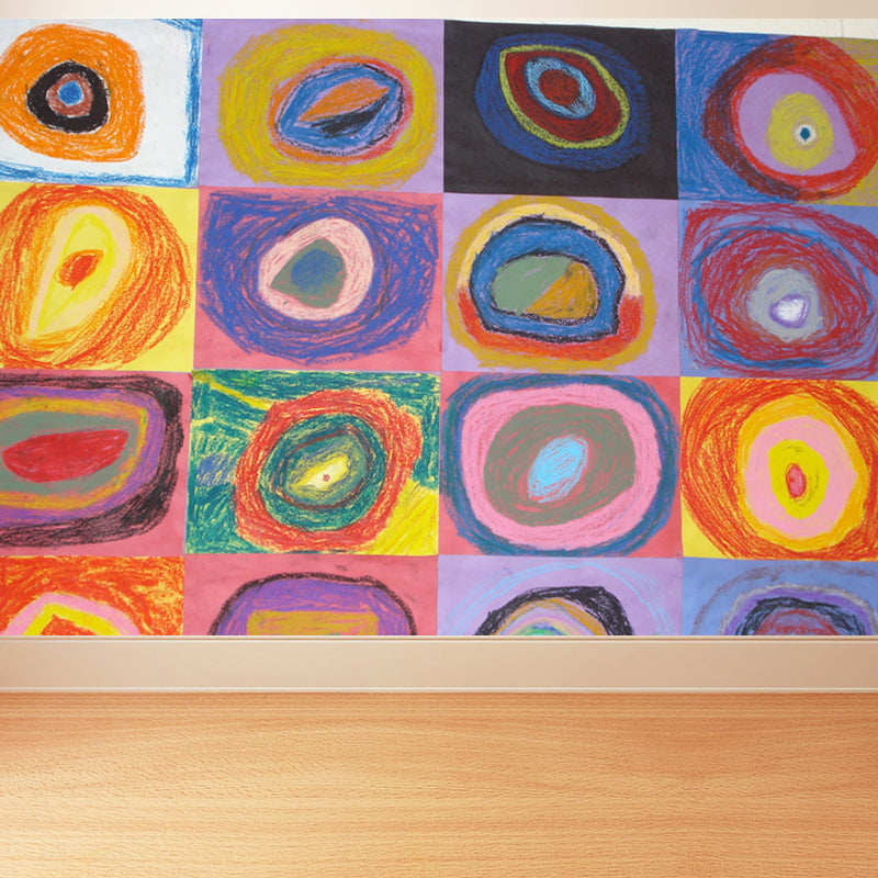 Home Decor Mehrfarbiges Muster Wandmalerei Anpassbare Zeitgenössische Kunst Wandverkleidung für die Küche