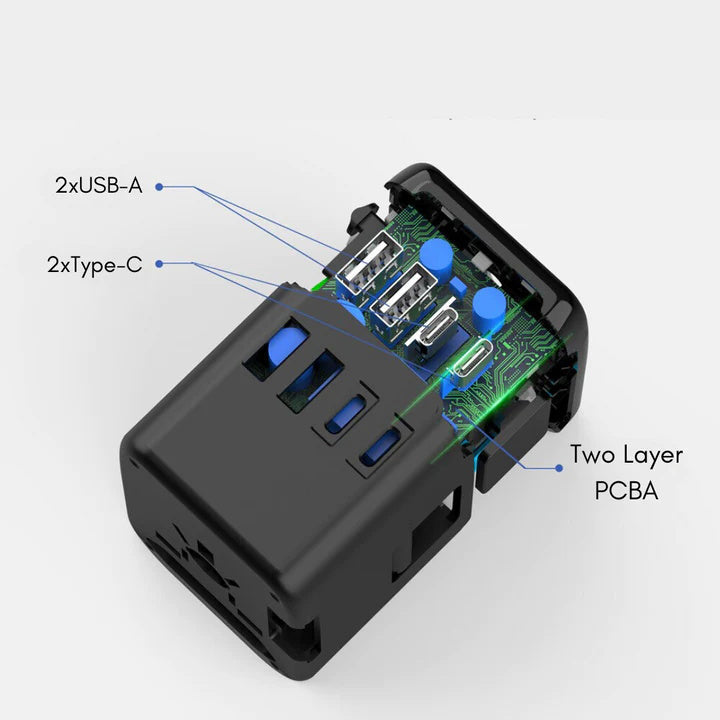 Frendorf | Universeller 100V-220V Smart Travel Adapter Spannungswandler.
