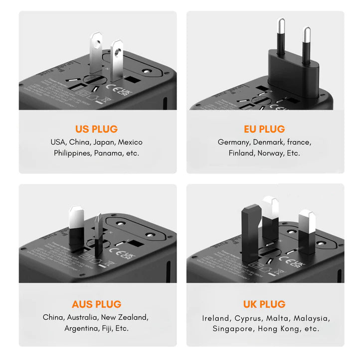 Frendorf | Universeller 100V-220V Smart Travel Adapter Spannungswandler.