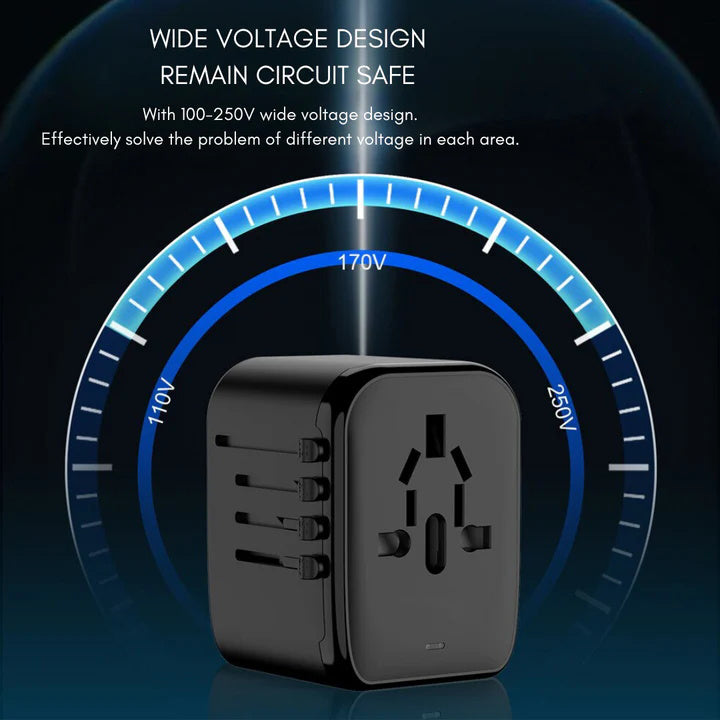 Frendorf | Universeller 100V-220V Smart Travel Adapter Spannungswandler.
