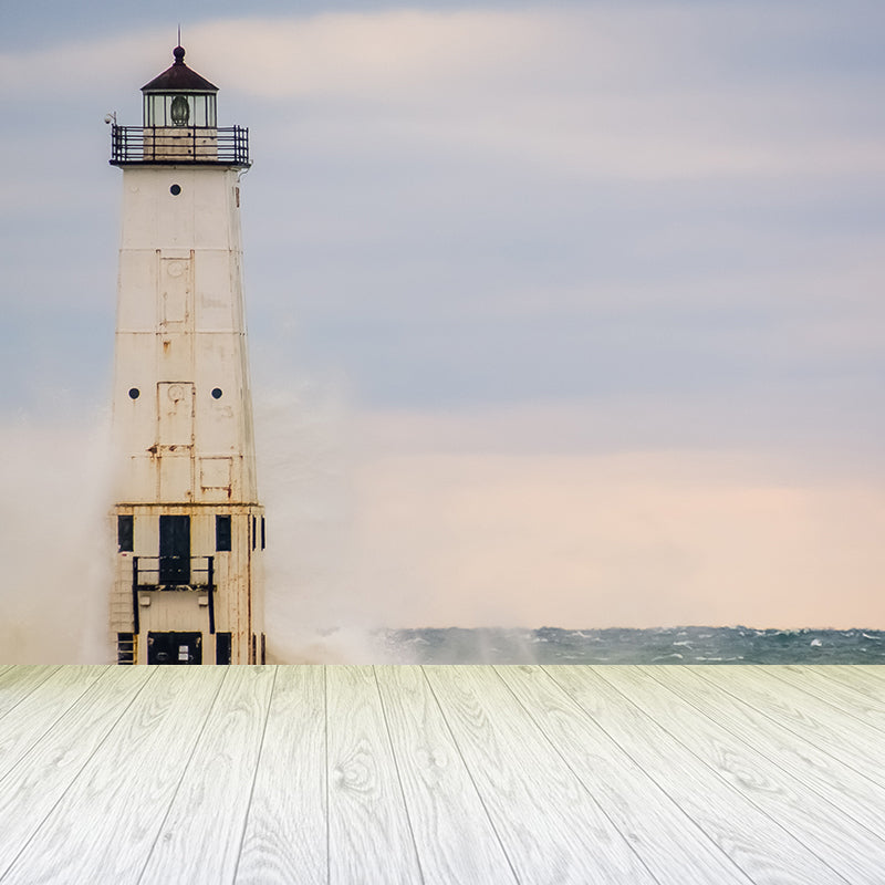 Frendorf | Grote Vuurtoren Uitzicht Muurpapier Verlichtend Kust Eetkamer Wandbekleding