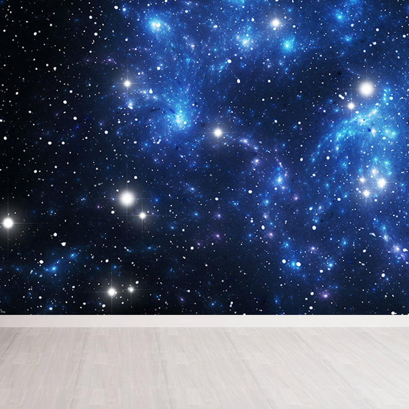 Frendorf | Donkerblauwe Dromerige Asterisme Muurvochtbestendig Hedendaagse Slaapkamer Wanddecoratie