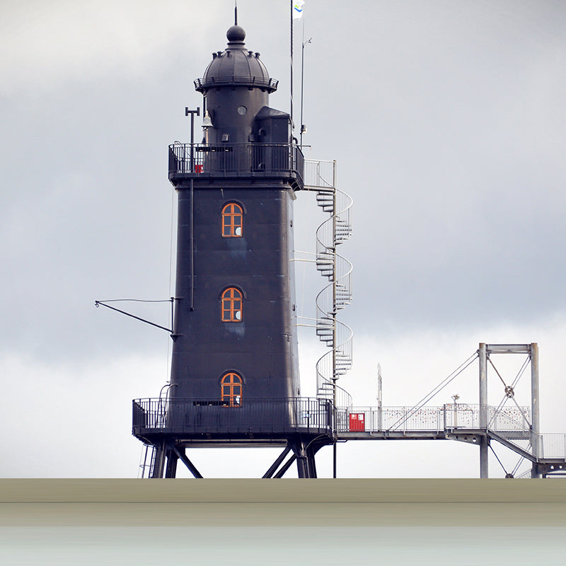 Frendorf | Grand Lighthouse Muurbehang voor Eetkamer Menselijk Landschap Wandbekleding, Gepersonaliseerd