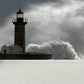 Frendorf | Grand Lighthouse Muurbehang voor Eetkamer Menselijk Landschap Wandbekleding, Gepersonaliseerd