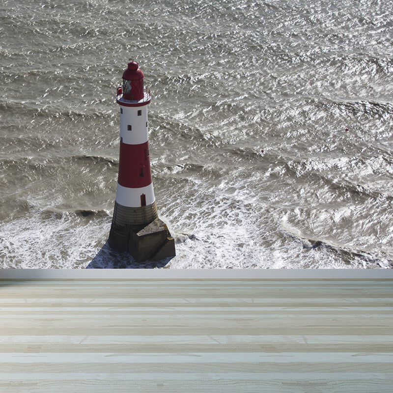 Frendorf | Grand Lighthouse Muurbehang voor Eetkamer Menselijk Landschap Wandbekleding, Gepersonaliseerd