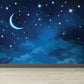 Fleckenschutz Sternennacht Wandbild Non-Woven Textur Modene Wanddeko für das Mädchenzimmer