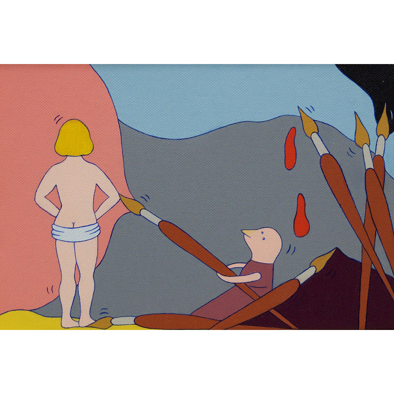 Illustrationsstil Figur Wandmural Riesige Wandverkleidung für Esszimmer, Anpassung