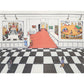 Illustrationsstil Figur Wandmural Riesige Wandverkleidung für Esszimmer, Anpassung