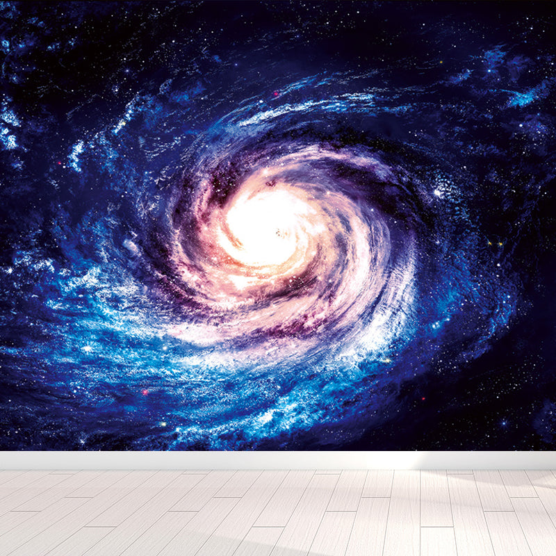zeitgenössisches Jungen Wandaufkleber Wundervolle Sterne Spiral Landschaft Blau Wandverkleidung