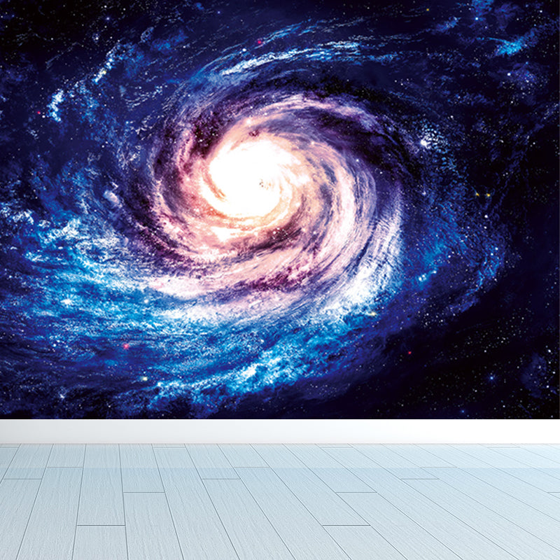 zeitgenössisches Jungen Wandaufkleber Wundervolle Sterne Spiral Landschaft Blau Wandverkleidung