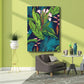 Frendorf | Tropics Magnolie und Pflanzenmalerei für Wohnzimmer-Leinwand in Grün, mehrere Größen verfügbar