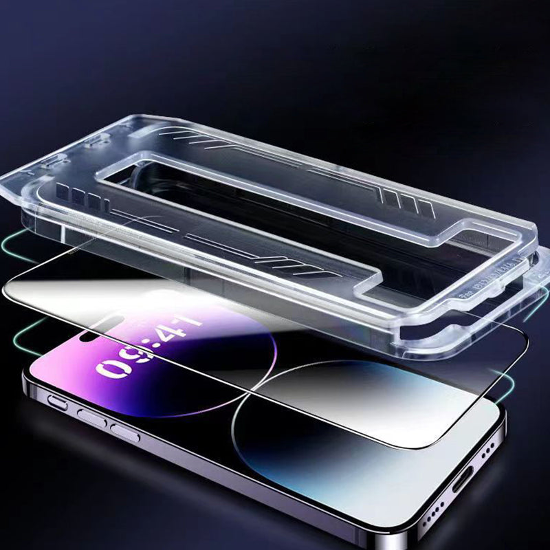 Frendorf | iPhone Tempered Anti-Peeking Screen Protector ohne Blasen Kein Staub
