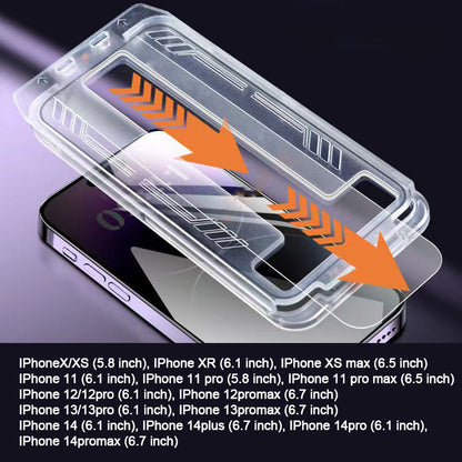 Frendorf | iPhone Tempered Anti-Peeking Screen Protector ohne Blasen Kein Staub