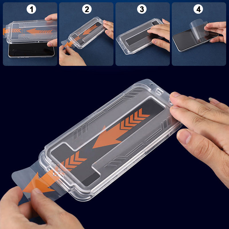Frendorf | iPhone Tempered Anti-Peeking Screen Protector ohne Blasen Kein Staub