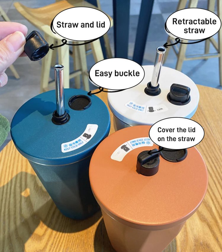 Frendorf | Becher mit faltbarem Strohhalm