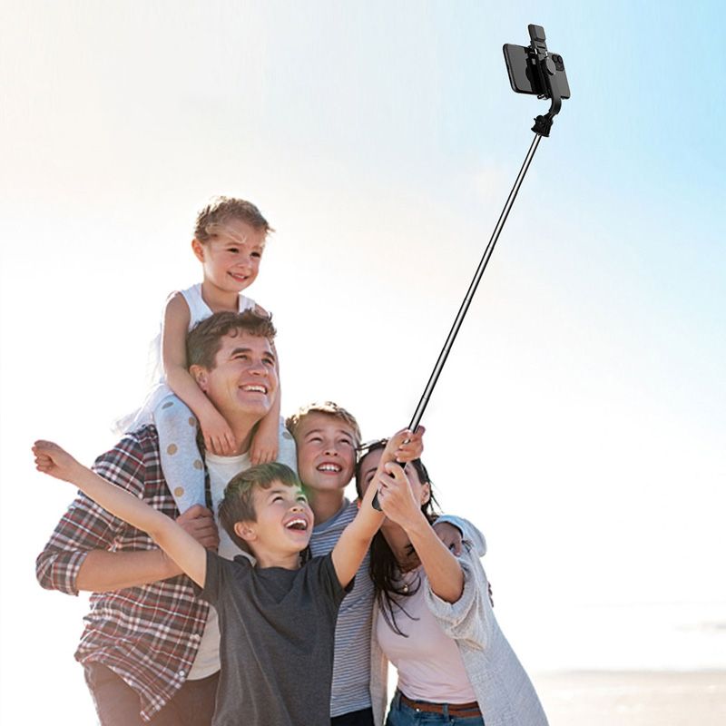 Frendorf | Bluetooth-Selfie-Stick-Stativ mit Telefonhalter und Beauty-Fill-in-Beleuchtung