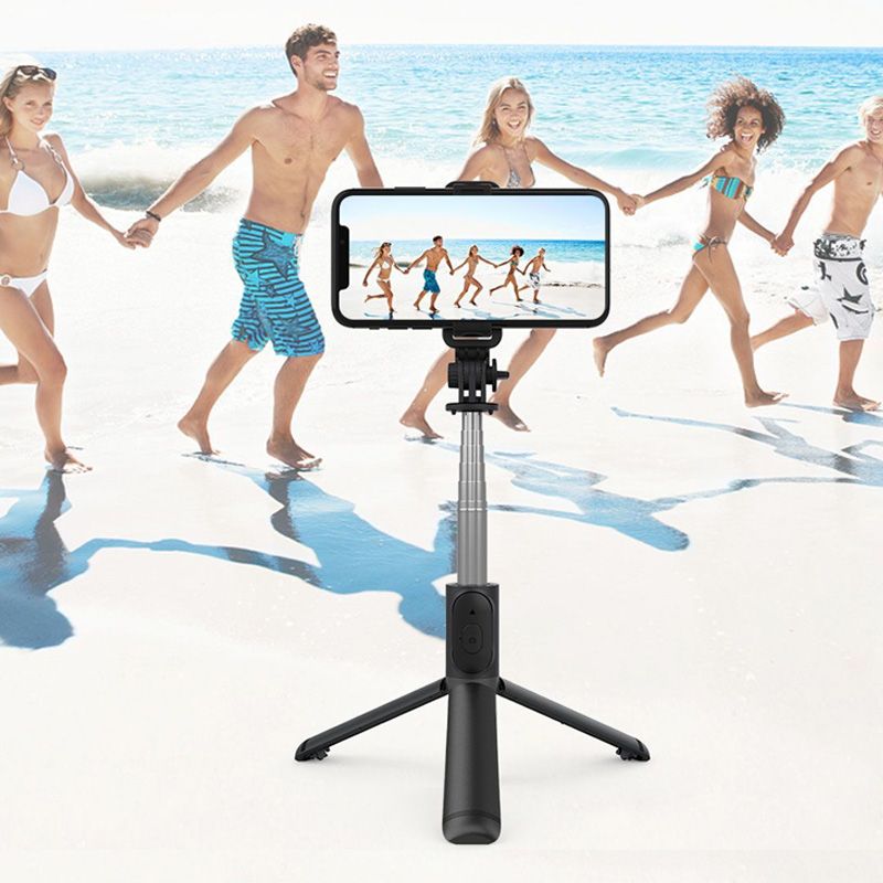 Frendorf | Bluetooth-Selfie-Stick-Stativ mit Telefonhalter und Beauty-Fill-in-Beleuchtung