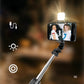 Frendorf | Bluetooth-Selfie-Stick-Stativ mit Telefonhalter und Beauty-Fill-in-Beleuchtung
