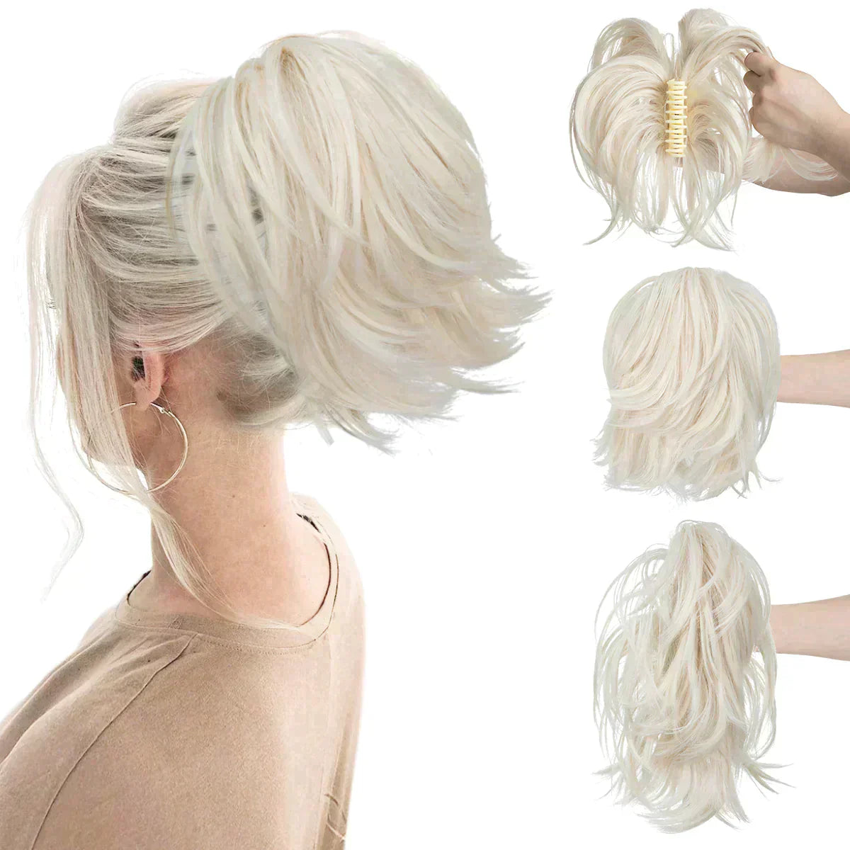 Frendorf | Synthetische Kralle Clip In Pferdeschwanz Haarverlängerungen Diy Haarteil Haar Bun