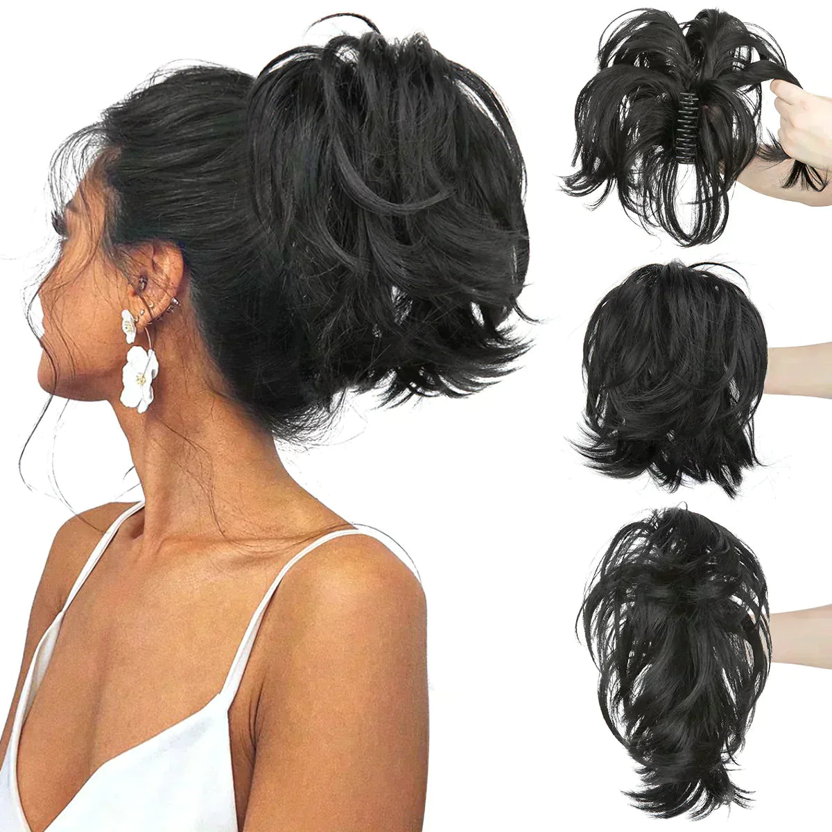 Frendorf | Synthetische Kralle Clip In Pferdeschwanz Haarverlängerungen Diy Haarteil Haar Bun