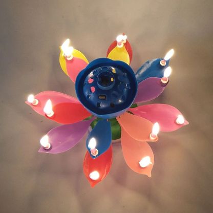 Frendorf | Ideales Geschenk - Bunte Geburtstagskerzen in Form einer Lotusblume