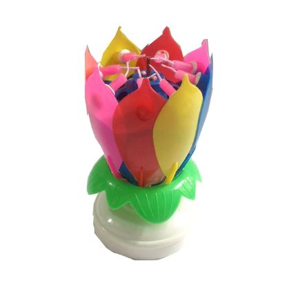 Frendorf | Ideales Geschenk - Bunte Geburtstagskerzen in Form einer Lotusblume