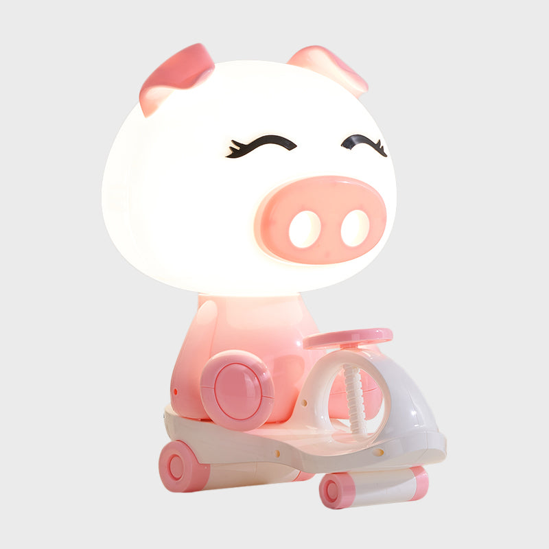Schwein/Frosch/Panda Kinderzimmer Leselampe Kunststoff 1-Lampe Cartoon Nachttischlampe in Schwarz/Rosa/Grün