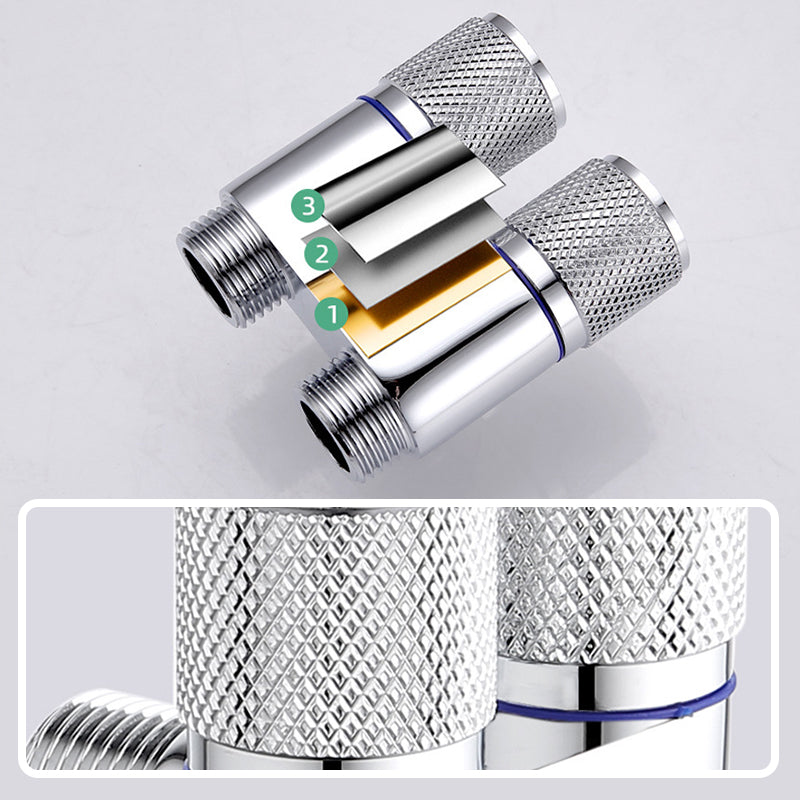 Frendorf | 1/2" Winkelventil mit doppeltem Schaltanschluss