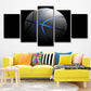 Frendorf | Schwarze Basketball Wandkunst Sport Moderne Mehrteilige Leinwanddruck für das Wohnzimmer
