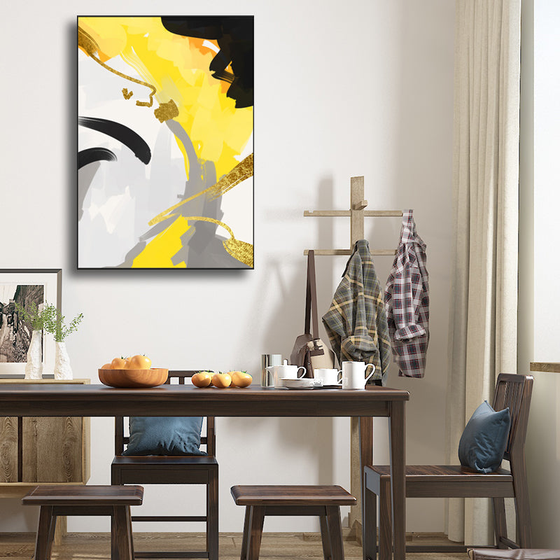 Frendorf | Borstelslag Canvas voor Badkamer Illustratie Wandkunst Print, Meerdere Maatopties