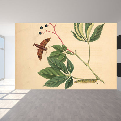 Großes botanisches Zweig-Mural-Tapete dekorative moderne Wohnzimmer-Wandverkleidung