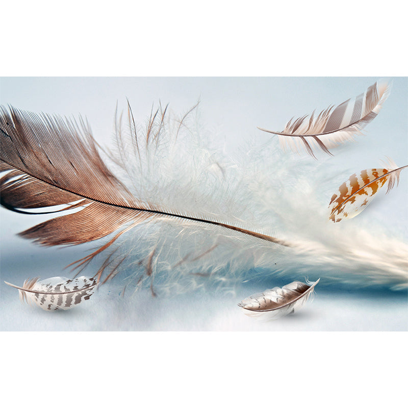 Ganzes Vogelgefieder Wandtapete für Wanddekoration Zeitgenössische Mädchenzimmer Wandkunst