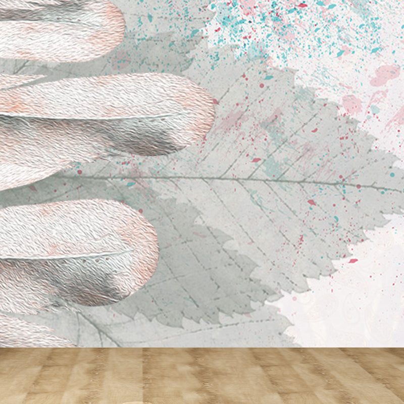 Ganzes Vogelgefieder Wandtapete für Wanddekoration Zeitgenössische Mädchenzimmer Wandkunst