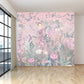 Frendorf | Rosenblüten Tapete Pink Fleckenresistent Modernist Wohnzimmer Wandverkleidung