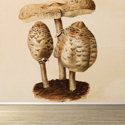 Große Knopf-Pilz Wandtapete Dekorative zeitgenössische Esszimmer Wandkunst