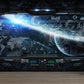 Frendorf | Space Capsule View Mural Wallpaper Sci-Fi Feuchtigkeitsbeständiges Wandkunst für Kinderzimmer