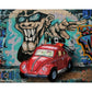 Frendorf | Coole Straße Graffiti Wanddekoration Mural Jungen Schlafzimmer Abstraktes Muster Wandverkleidung, Maßgeschneidert