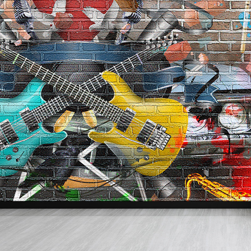 Frendorf | Coole Straße Graffiti Wanddekoration Mural Jungen Schlafzimmer Abstraktes Muster Wandverkleidung, Maßgeschneidert