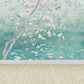 Frühling Blüte Lotus Teich Wandbild Zeitgenössisch Wasserdicht Schlafzimmer Wandverkleidung, Maßgeschneidert